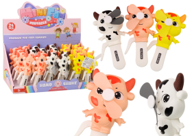 Mamido Ručný vetráčik Kravička pre deti 3 farby