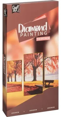 CRAFT ID Diamantové maľovanie na ráme Krajina triptych 40x20 cm + 30x20 cm