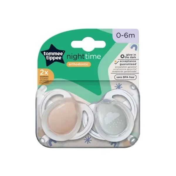 Tommee Tippee CTN Cumlík Night-time 0-6m, 2 ks - viac farebných variant (43338095)