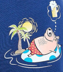 Boxerky Cornette Tattoo 280/244 Piglet S-2XL džínovina S