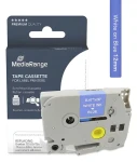 MediaRange kompatibilná páska s Brother TZ-535/TZe-535 / modrý podklad / biela tlač / šírka 12 mm / dĺžka 8 m (MRBTZ535)