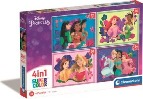 Clementoni PUZZLE Disney princeznej 4v1