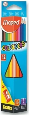 Maped Pastelky trojboké Color#39;Peps 12ks s strúhadlom (23800)