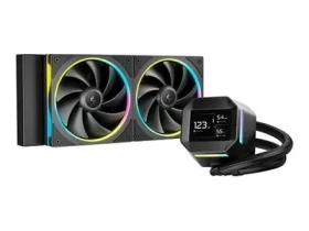 DEEPCOOL LM240 čierna / Komplet vodného chladenia / 2x 120mm / ARGB / 2,4" IPS displej (R-LM240-BKDMMC-1)