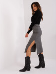 Sukňa LK SD 509400.87P šedá čierna S