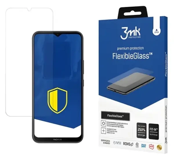 3mk FlexibleGlass pre Nokia C21 PLUS / Hybridné sklo / 7H / antibakteriálne