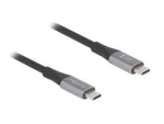 DeLock USB-C (M) - USB-C (M) 2m / USB kábel / Thunderbolt 3 / USB 3.2 / 8K60Hz / napájanie (81192)