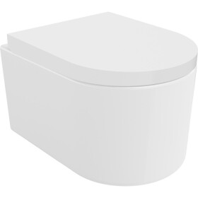 MEXEN/S - Sofia Závesná WC misa Rimless Tornado vrátane sedátka s slow, duroplast, biela lesk 30540200T