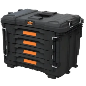 Keter ROC Pro Gear 2.0 XL / Skrinka na náradie / 4 zásuvky / 56,5 x 37,5 x 41,3 cm (262661)