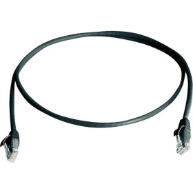 Telegärtner 100008781 RJ45 sieťové káble, prepojovacie káble CAT 5e U/UTP 5.00 m čierna samozhášavý, bez halogénov 1 ks; 100008781