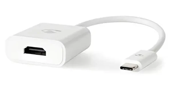 Nedis adaptér USB-C - HDMI biela / Adaptér / USB 3.2 Gen 1 / 4K 30Hz / 0,2 m (CCGB64651WT02)