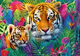 Trefl Puzzle Premium PLUS Tea Time: Tigre v džungli