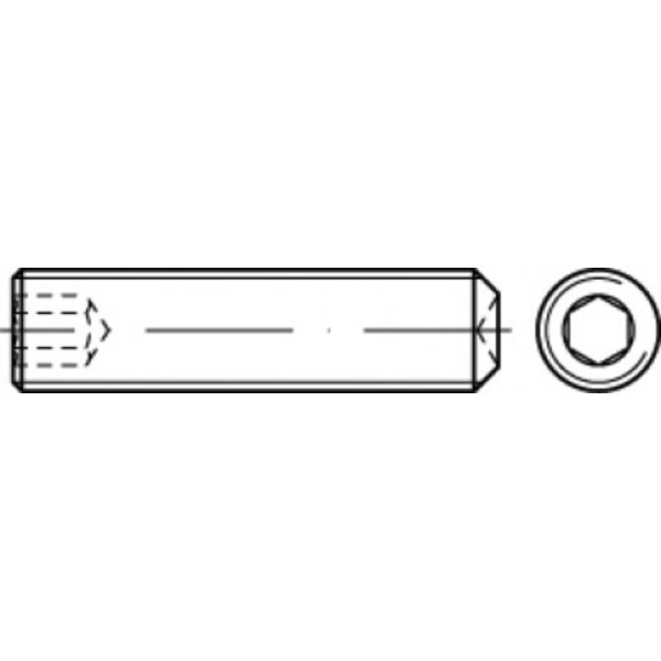 TOOLCRAFT TO-5415651 závitový kolík M16 20 mm 50 ks; TO-5415651