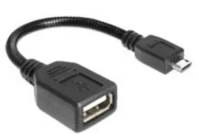 DeLock adaptér USB micro B samec na USB 2.0 A samica / flexibilné / husí krk / OTG / 18cm (83293)