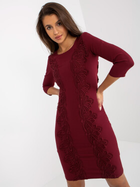 Dámske šaty LK SK 506559.47 burgundy - FPrice 42/XL