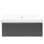 Kúpeľňová skrinka s umývadlom SAT Feel 100x30x46 cm antracit mat SATFEEL100ANTU1 SATFEEL100ANTU1