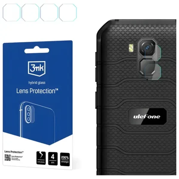 3mk Lens Protection UleFone Armor X7 Pro / Ochranné sklo na fotoaparát / Hybridné / 4 ks
