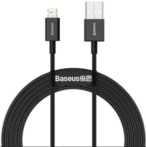 Baseus Superior Kábel USB-A (M) - Lightning (M) 2 m čierna / 2.4A (DATUSB24A2MBASBK)