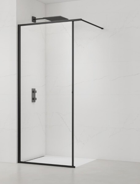 Sprchová zástena SAT Walk-In so stieracou lištou 120 cm SATWISL120C SATWISL120C