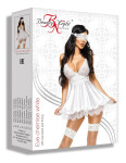 Erotická košieľka Eve chemise white - BEAUTY NIGHT FASHION Bílá S/M