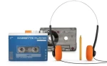 BigBen Prenosný prehrávač kaziet / Prehrávač kaziet / Bluetooth / vstavaný reproduktor (BTTAPEBL)