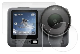 Puluz PU1067T pre DJI OSMO Action 6 / Ochranné sklo / Displej + objektív / Tvrdené sklo 9H / 3 ks (PU1067T)