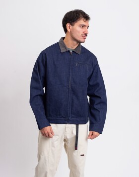 Gramicci Japanese Denim Trucker Jacket Rinsed Indigo S