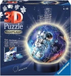 Ravensburger 120080589 Puzzle-Ball Astronauti vo vesmíre (nočná edícia)