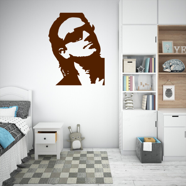 Veselá Stena Samolepka Bono Vox (U2) Farba: hnedá, Veľkosť: 40 x 31 cm
