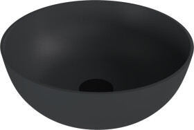 POLYSAN - BANERA ROUND umývadlo na dosku, liaty mramor, priemer 39cm, antracit mat 14337.51