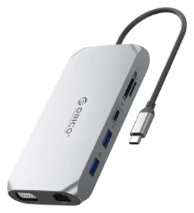 Orico USB-C dokovacia stanica 12v1 (Orico-XCR-X22-GY-BP) / Dokovacia stanica / 4X USB-A / USB-C PD 100W / HDMI 4K 30Hz (ORICO-XCR-X22-GY-BP)