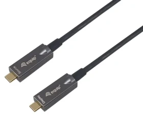 Equip USB-C 3.2 Gen 2 AOC čierny / Kábel USB-C - USB-C / 10 m / 10 Gbit/s / 8K 60 Hz / PD 60 W (119468)
