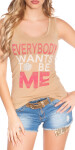 Sexy KouCla Top "Everybody wants to be me" Einheitsgroesse