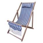 Strömshaga Záhradné lehátko August Stripe Blue / White