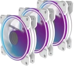 PREYON Eagle Eye 120 PWM ARGB biela / Ventilátor / 3 ks / 120 mm / 4-pin PWM (5902659848772)