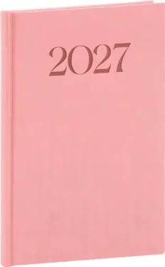 NOTIQUE Biella 2027 ružový / Týždenný diár / 15 × 21 cm