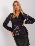 Dámska blúzka LK BZ 509423.22 Čierny vzor - FPrice L/XL černá vzor