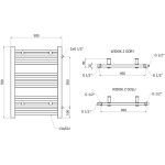 MEXEN - Mars vykurovací rebrík/radiátor 700 x 500 mm, 284 W, biela W110-0700-500-00-20-S