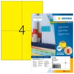Herma Etikety A4 žltá / Etikety / 105x148 mm / papier matný / 400 ks (4396)