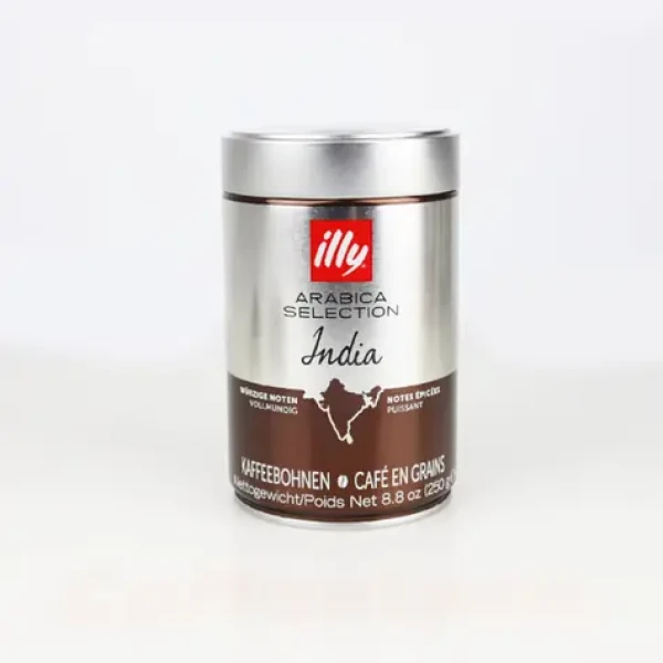 Illy Monoarabica India 250 g / Zrnková káva / 100% Arabica / Plechovka