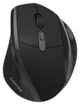 Canyon OnClick 17 čierna / Bezdrôtová optická myš / ergonomická / 1600 DPI / 6 tlačidiel (CNE-CMSW17B)