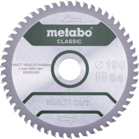 Metabo MULTI CUT CLASSIC 628661000 pílový kotúč 165 x 20 x 1.4 mm Počet zubov (na palec): 42 1 ks; 628661000