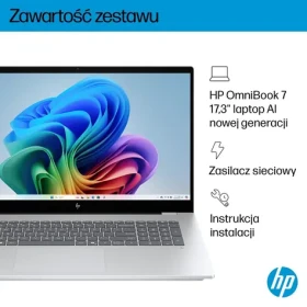HP OmniBook 7 AI 17-dc0219nw strieborná / Notebook / 17.3" FHD T / Core Ultra 5 226V 2.1GHz / 16GB / 1TB SSD (C1LX9EA)