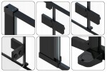 REA - Sprchový kút Fargo 90x90 čierny matný REA-K6318