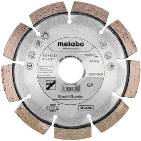 Metabo 628576000 diamantový rezný kotúč Priemer 125 mm Ø otvoru 22.23 mm 1 ks; 628576000
