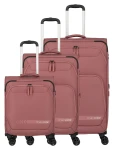 Travelite Kick Off 4w S, M exp, L exp Rose S: 37 l / M: 69/73 l / L: 110/117 l TRAVELITE-6940-14
