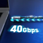 J5Create USB4 kábel 240W čierna / Kábel / USB-C - USB-C / 40 Gbps / PD 240 W / 0,8 m (JUC29L08-N)