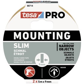 Tesa Mounting PRO Schmal 66714-00000-00 montážna páska biela (d x š) 10 m x 9 mm 2 ks; 66714-00000-00