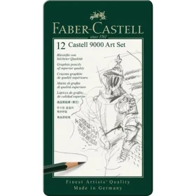 Faber-Castell Castell 9000 Art Set Grafitová ceruzka - plechová krabička 12 ks (119065)