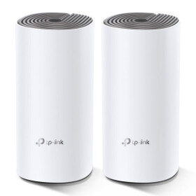 TP-LINK Deco E4 (2-pack) / WiFi systém MESH AC1200 / Dual-band / 2.4GHz - 300Mbps / 5GHz - 867Mbps / 2x LAN (Deco E4(2-pack))